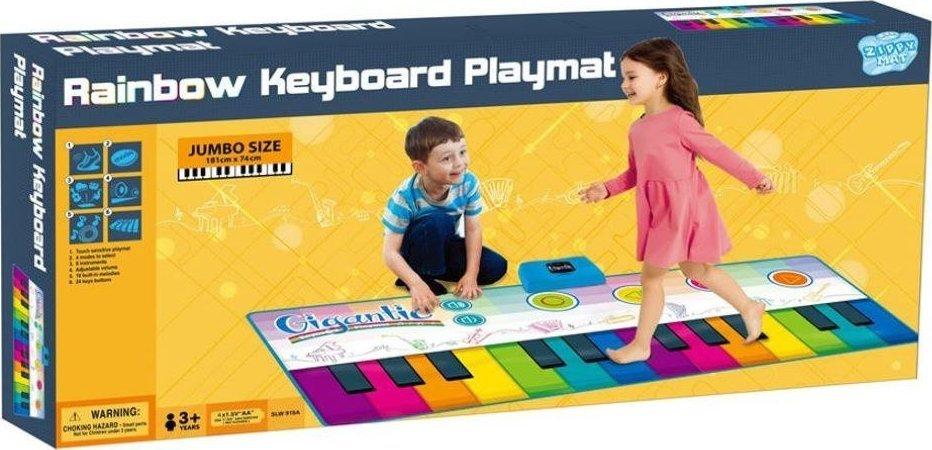 Великий музичний килимок, супербарвиста клавіатура, фото 1