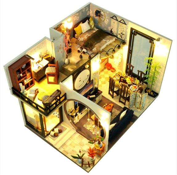 Румбокс Будиночок Тінь бамбука Джяннань DIY House Bamboo Shadow Jiangnan Інтер'єрний конструктор TD-18, фото 1