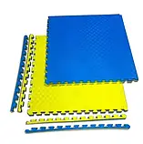 Мат-пазл WCG EVA 100х100х2 см - синьо-жовтий, фото 7