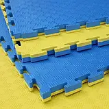 Мат-пазл WCG EVA 100х100х2 см - синьо-жовтий, фото 9