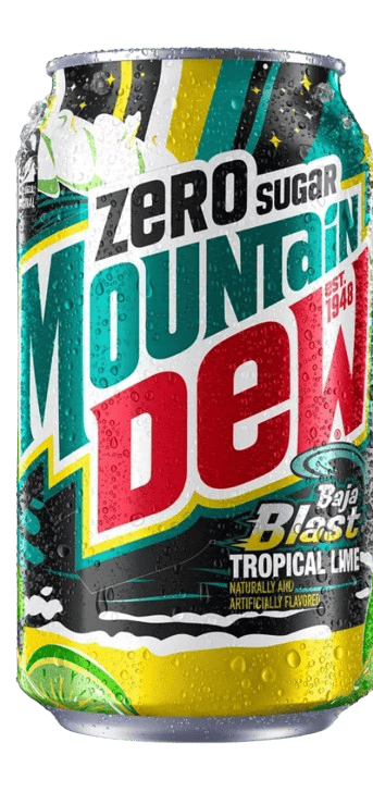 Газований напій Mountain Dew Zero Sugar Baja Blast 355мл, фото 1