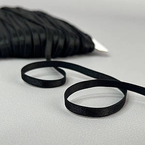 Резинка для бретель плоска 6 мм - чорний