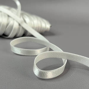 Резинка для бретель плоска 8 мм - холодний білий