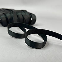 Резинка для бретель плоска 9 мм - чорний