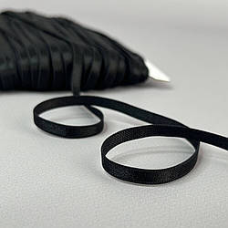 Резинка для бретель плоска 6 мм - чорний