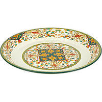 Піднос тарілка емальований зі східним орнаментом 30 см