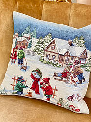 Новорічна наволочка гобеленова 45*45 см HENKEL A-NV