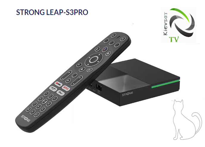 STRONG LEAP-S3PRO | Преміум Android TV Box з сертіфікатами Netflix, Dolby Digital Atmos, WiFi 6, фото 1