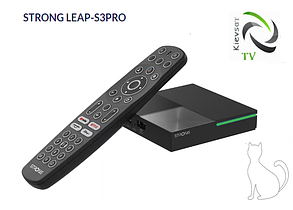 STRONG LEAP-S3PRO | Преміум Android TV Box з сертіфікатами Netflix, Dolby Digital Atmos, WiFi 6