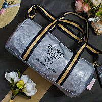 Жіноча сумка для фітнесу Victoria's Secret срібло, Спортивні сумки жіночі брендові, Sport сумки жіночі