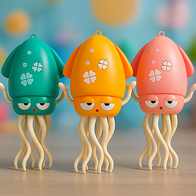 Танцюючий восьминіг кальмар, музична, інтерактивна іграшка на акумуляторі Tummy Time Octopus Smart хіт TikTok 2025 кальмар.