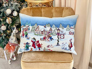 Новорічна наволочка гобеленова 45*70 см HENKEL D-NV