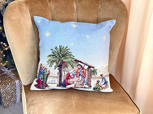 Новорічна наволочка гобеленова 45*45 см TOPINO-NV