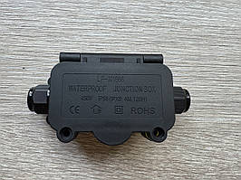 Розподільна коробка IP68 2 введення кабелю.Герметична розподільна коробка M16-2