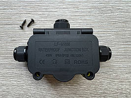 Розподільна коробка IP68 3 введення кабелю.Герметична розподільна коробка M16-3