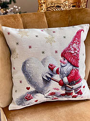 Новорічна наволочка гобеленова 45*45 см LARSEN-NV