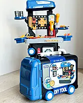 Верстак-валіза дитячий 8071 з інструментами, молоток, викрутка, ключі