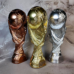 Статуетка з гіпсу Кубок Світу з плоским місцем під табличку 2  кг ,34 см (робимо в іншому кольорі)