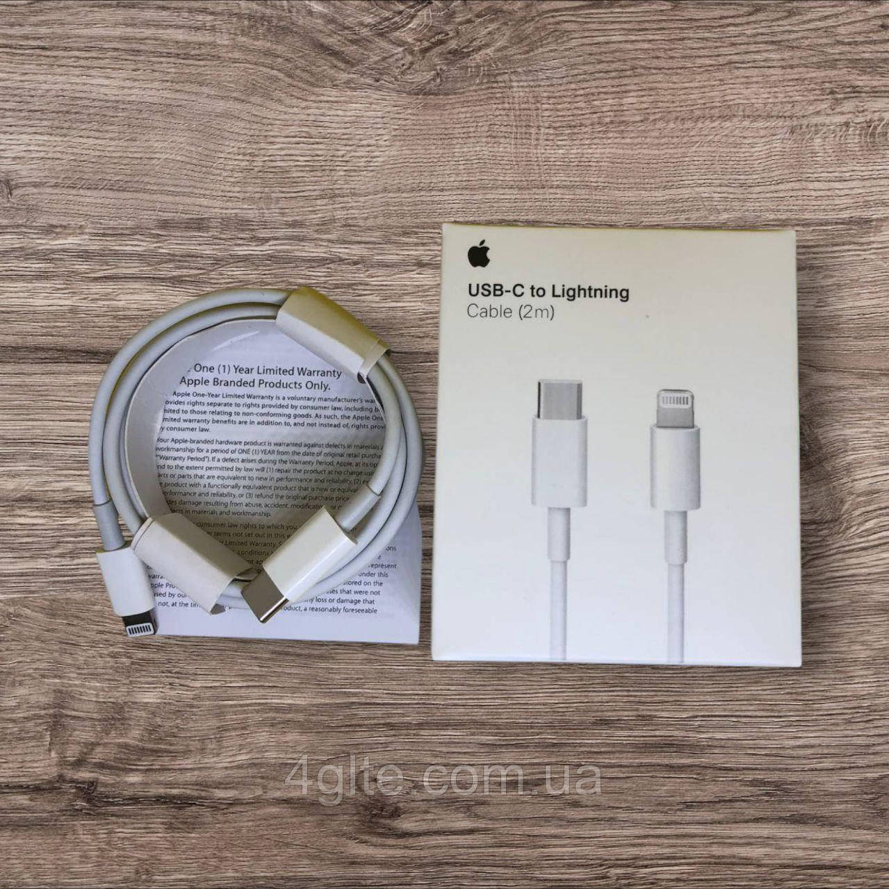 Кабель Apple USB-C to Lightning Cable 2м White (MKQ42ZM/A), фото 1