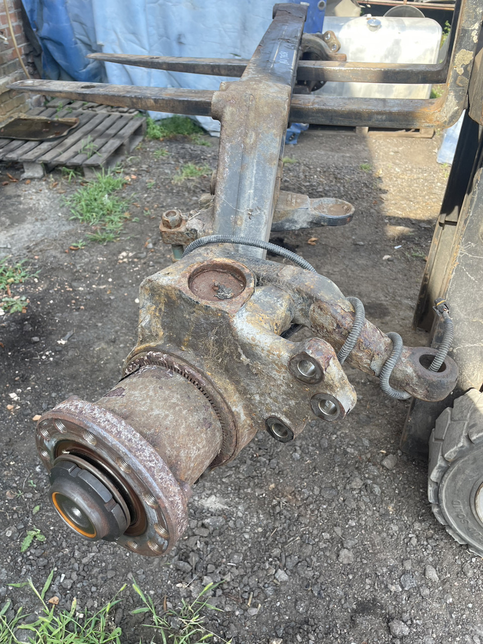 Man TGX E6,МАН ТГХ Е5 Е6 маточина передня б/у, фото 1