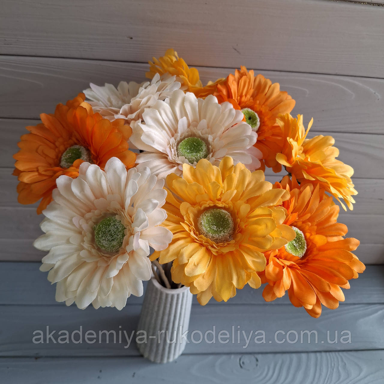 Гербера жовта - 40 см, фото 1