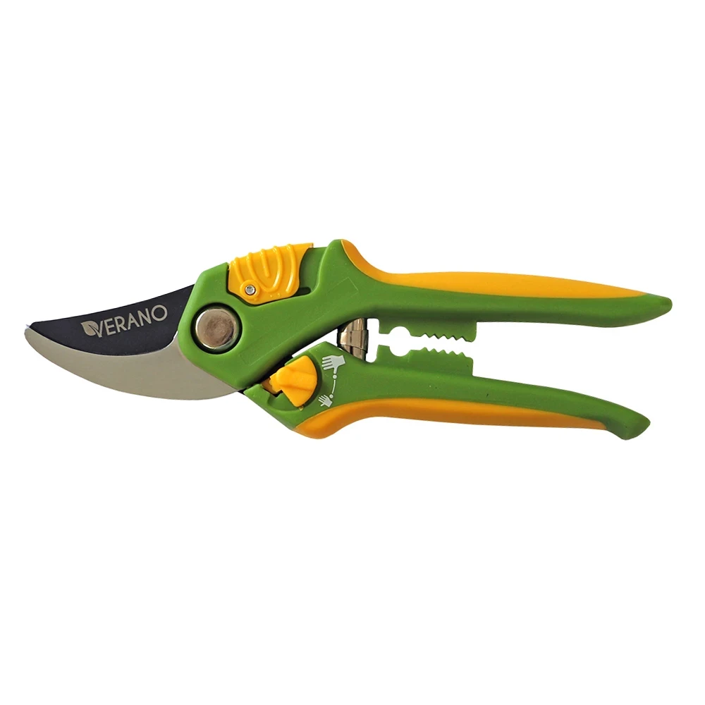 Секатор 205мм, зріз косий, регулятор розкриття VERANO | 71-818, фото 1