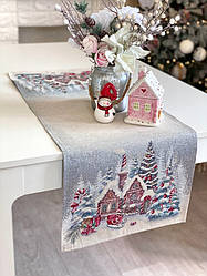 Новорічна доріжка на стіл гобеленова RUNNER1378