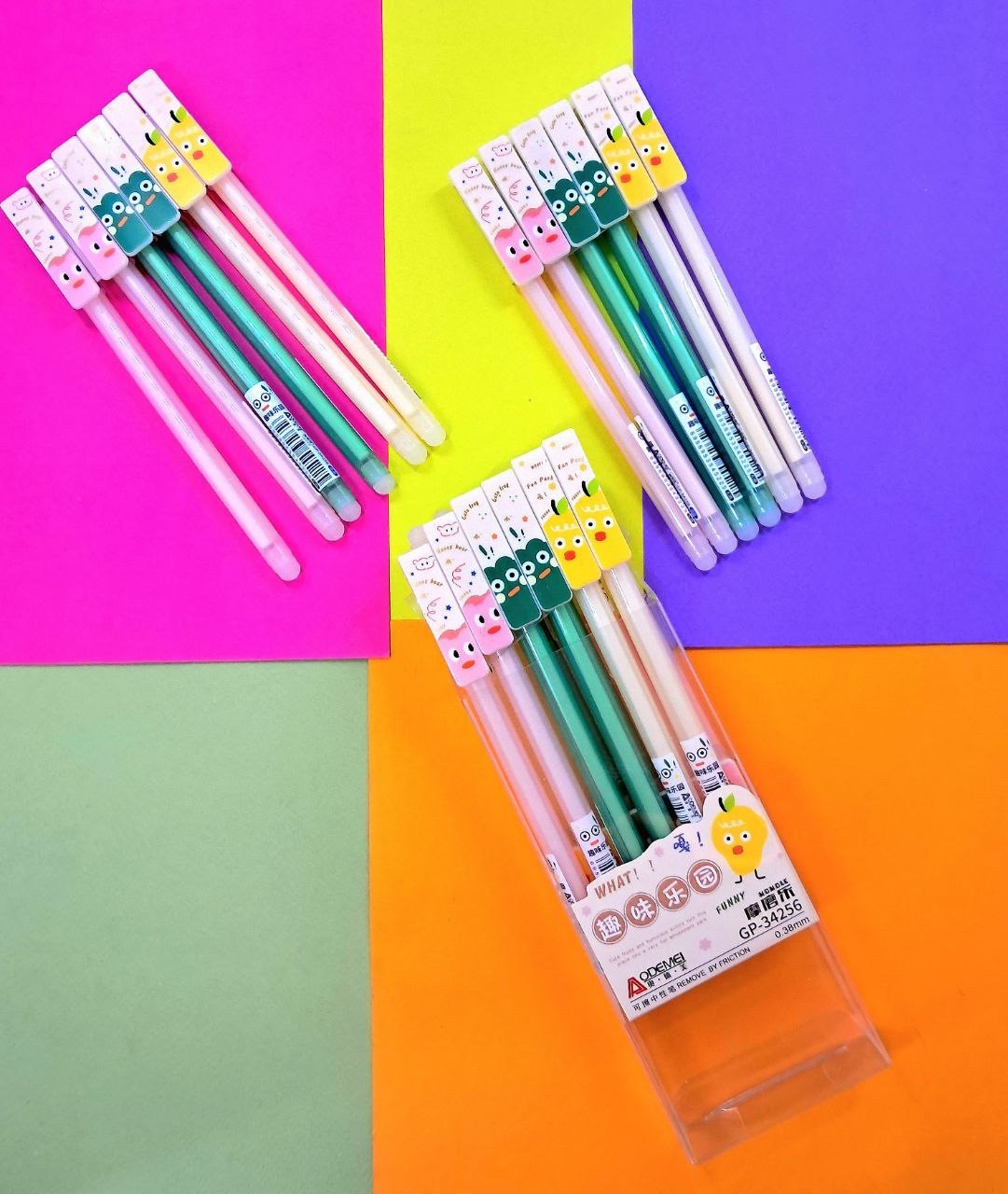 Ручка гелева Пиши-Стирай AODEMEI 0.38 мм Фрукты, фото 1