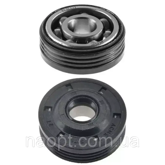 Чорний Сальник колінвала з підшипником бензопили Partner 350 2 шт., фото 1