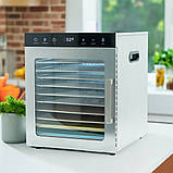 Професійний дегідратор Tekhniko DH-08H-SS (8 сталевих лотків) — сушарка для фруктів, овочів, м'яса, грибів, фото 10