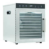 Професійний дегідратор Tekhniko DH-08H-SS (8 сталевих лотків) — сушарка для фруктів, овочів, м'яса, грибів, фото 2