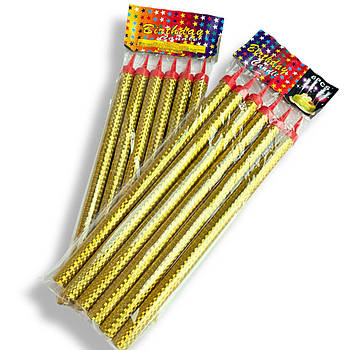 Свічки для торта Холодні фонтани Феєрверки 25 см 6 шт.