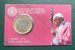 Монета Ватикана 1 євро 2023 р. Блістер