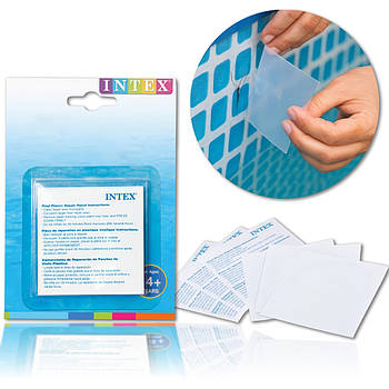 Ремкомплект для ремонту надувних виробів 6 шт (7 х 7 см) Intex 59631 для матраців та басейнів