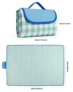Килимок — покривало для пікніка та пляжу, Непромокальний килимок на природу 150*200см, Водонепроникний килимок, фото 3