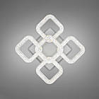 Світлодіодна люстра 65 Вт з підсвічуванням основи та пультом д/к колір каркасу білий D-S3316/4+1WH LED 3color, фото 2