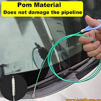 Гнучка щітка йорш для автомобільних дренажних отворів люка ефективне очищення труб шлангів запобігання заторам та засміченням