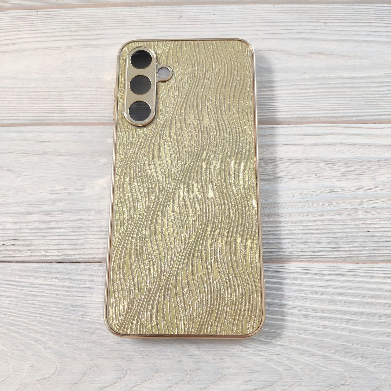 Чохол Luxury Glitter для Samsung Galaxy A56 5G / A566 Gold, фото 1