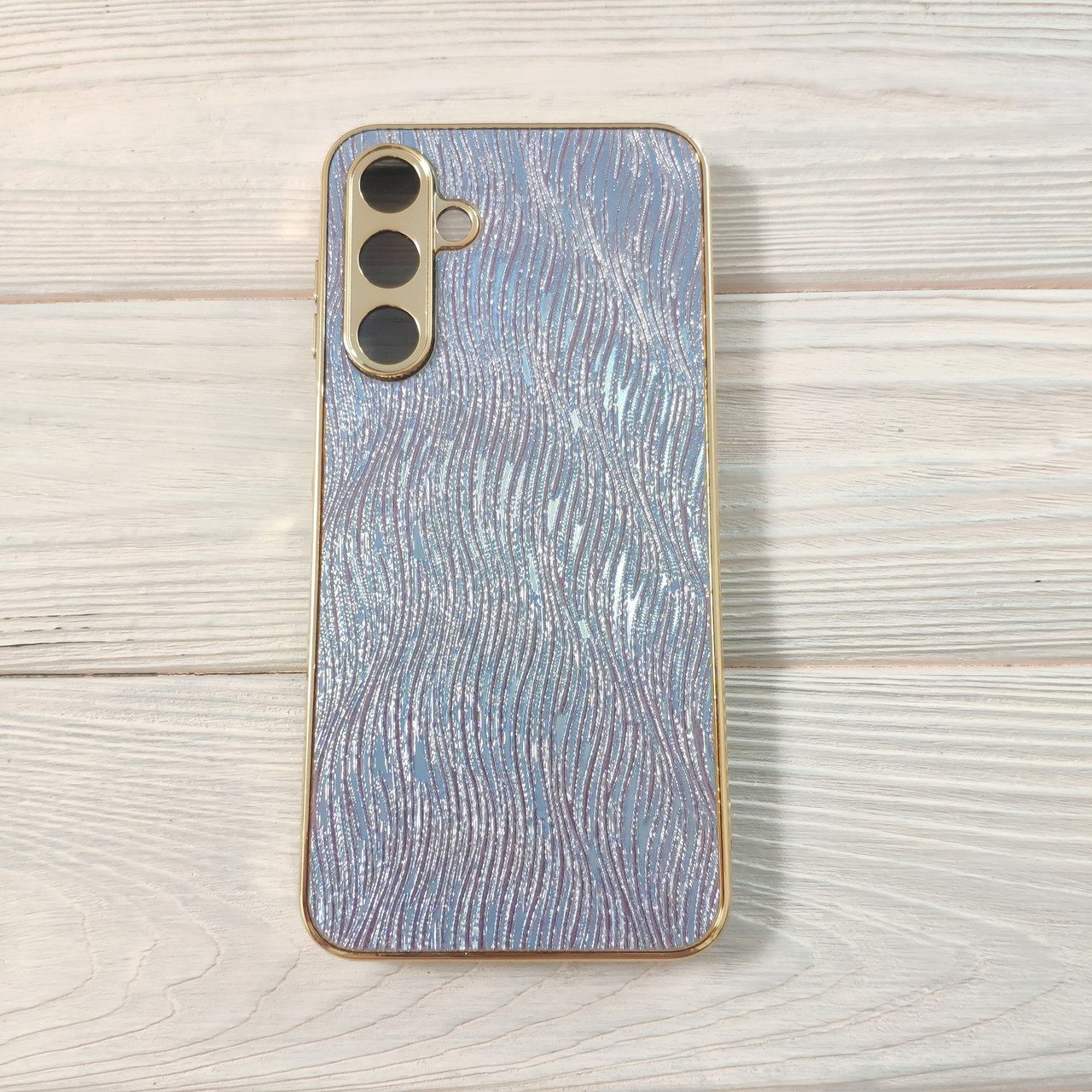 Чохол Luxury Glitter для Samsung Galaxy A36 5G / A366 Lilac-blue