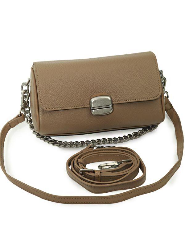 Жіноча шкіряна сумка 99168 Khaki.Купити жіночі сумки гуртом і в роздріб із натуральної шкіри в Україні