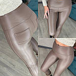 Жіночі лосини на хутрі на високій посадці з ефектом утяжки (р. 42-52) 712680, фото 10