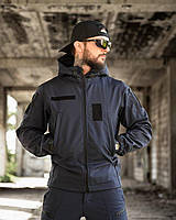 Костюм тактичний демісезонний Soft Shell Revival ДСНС Костюм МНС софтшел синій на флісі демісезон