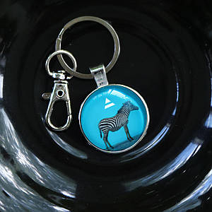 Брелок 30 seconds to Mars з зеброю і логотипом групи Up in the air