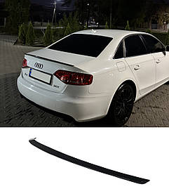Спойлер Черный глянец V1 на Audi A4 B8 2007-2011 года