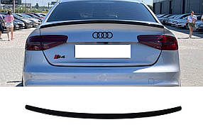 Спойлер Черный глянец V1 на Audi A4 B8 2011-2015 года