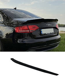 Спойлер Черный глянец V2 на Audi A4 B8 2007-2011 года