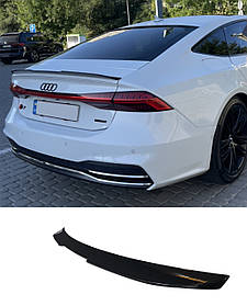 Спойлер Черный глянец на Audi A7 4K 2017-2023 года