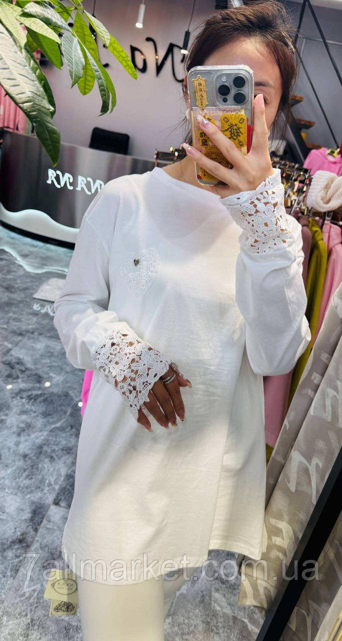 Блузка жіноча з довгим рукавом розмір універсал (2 кв) "NANA" недорого від прямого постачальника