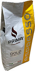 Натуральна кава в зернах 1 кг Prima Italiano Gold Selection Espresso (100% арабіка)