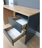 Стіл письмовий з двома шухлядами без ручок 1200x500x750 мм, фото 6